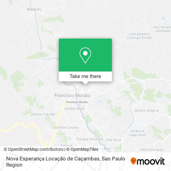 Nova Esperança Locação de Caçambas map