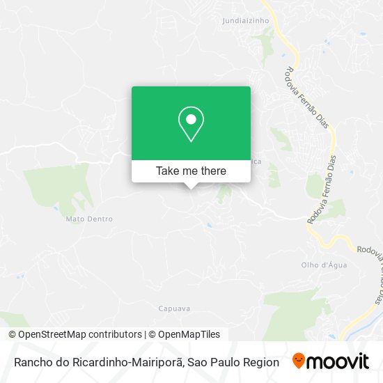 Rancho do Ricardinho-Mairiporã map