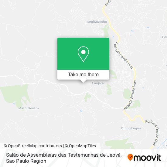 Salão de Assembleias das Testemunhas de Jeová map