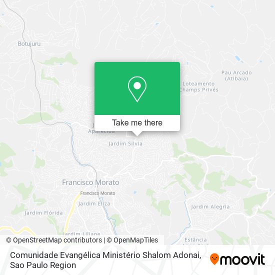 Mapa Comunidade Evangélica Ministério Shalom Adonai