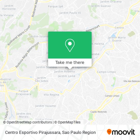 Centro Esportivo Pirajussara map
