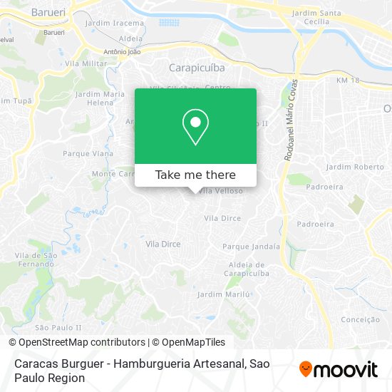Caracas Burguer - Hamburgueria Artesanal map