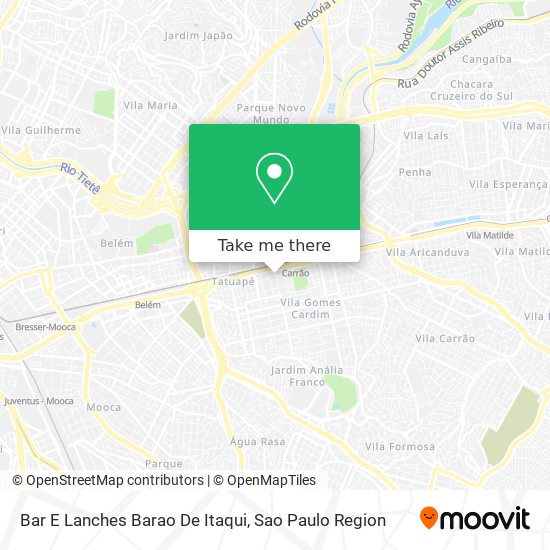 Mapa Bar E Lanches Barao De Itaqui