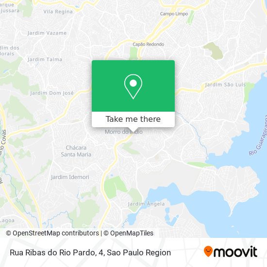 Mapa Rua Ribas do Rio Pardo, 4