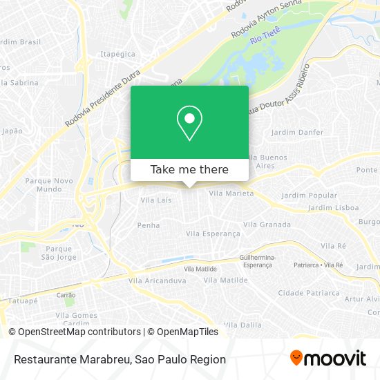 Mapa Restaurante Marabreu