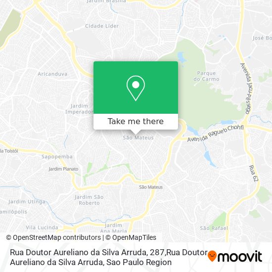 Mapa Rua Doutor Aureliano da Silva Arruda, 287,Rua Doutor Aureliano da Silva Arruda