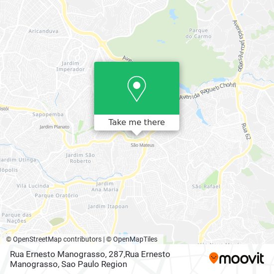 Rua Ernesto Manograsso, 287,Rua Ernesto Manograsso map