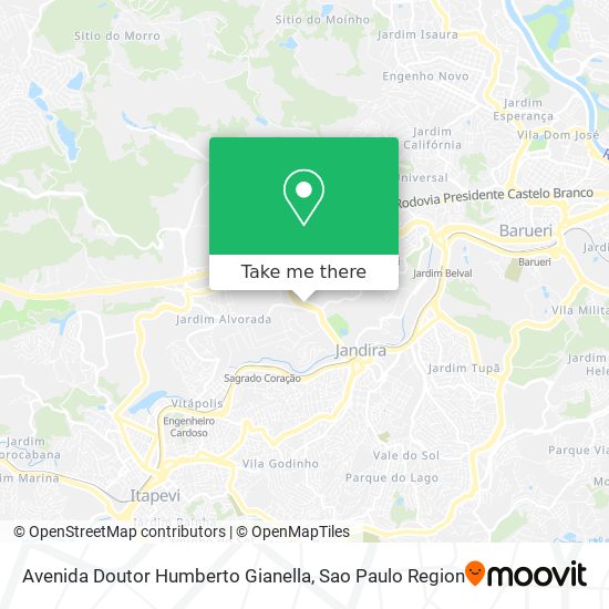 Avenida Doutor Humberto Gianella map