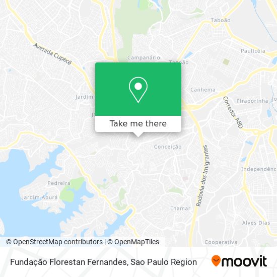 Mapa Fundação Florestan Fernandes