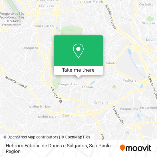 Hebrom Fábrica de Doces e Salgados map