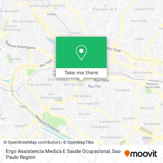 Ergo Assistencia Medica E Saude Ocupacional map
