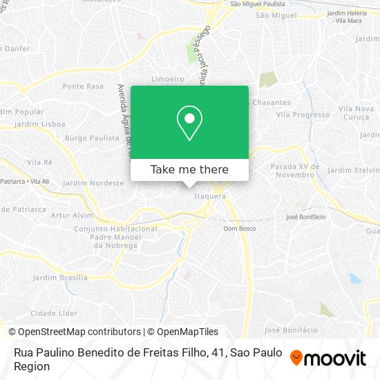 Rua Paulino Benedito de Freitas Filho, 41 map