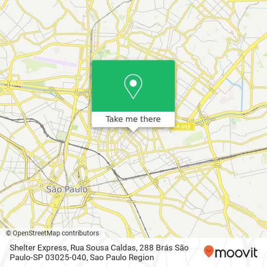 Shelter Express, Rua Sousa Caldas, 288 Brás São Paulo-SP 03025-040 map