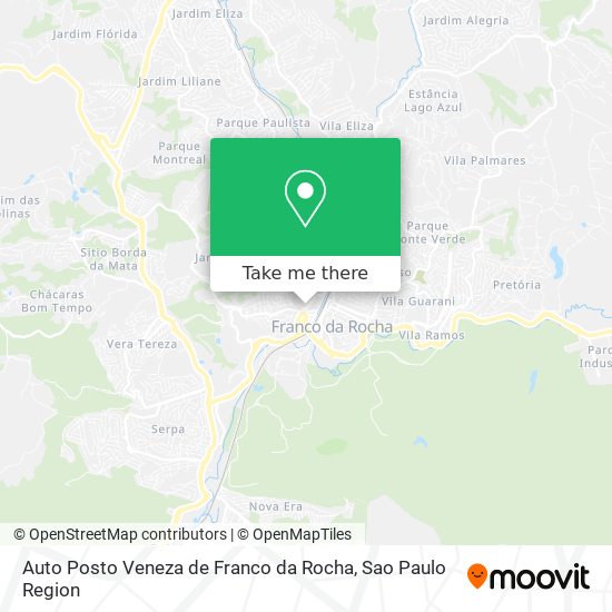 Auto Posto Veneza de Franco da Rocha map