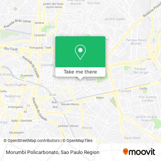 Mapa Morumbi Policarbonato