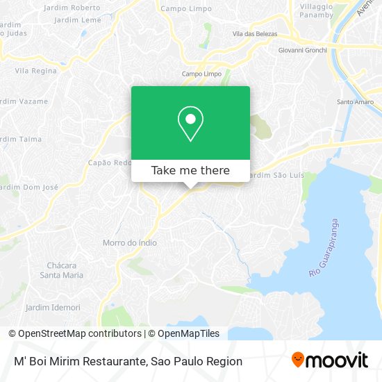 Mapa M' Boi Mirim Restaurante