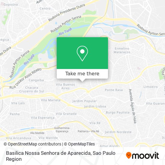 Mapa Basilica Nossa Senhora de Aparecida