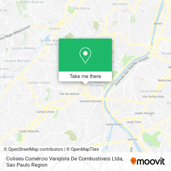 Coliseu Comércio Varejista De Combustiveis Ltda map