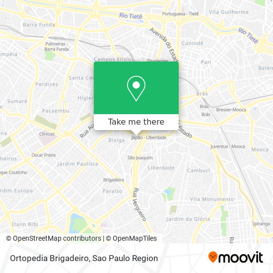 Ortopedia Brigadeiro map