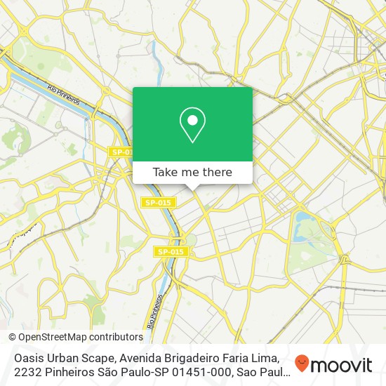 Oasis Urban Scape, Avenida Brigadeiro Faria Lima, 2232 Pinheiros São Paulo-SP 01451-000 map