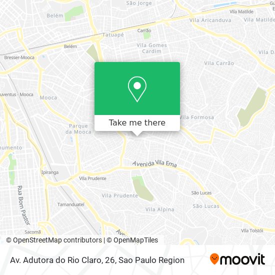 Mapa Av. Adutora do Rio Claro, 26