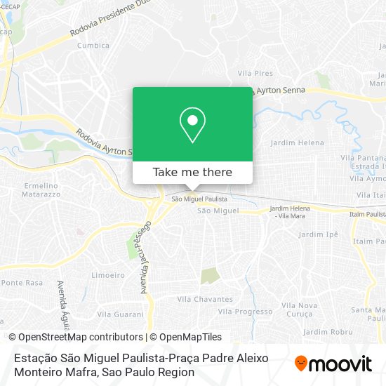 Estação São Miguel Paulista-Praça Padre Aleixo Monteiro Mafra map