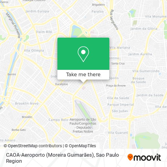 CAOA-Aeroporto (Moreira Guimarães) map