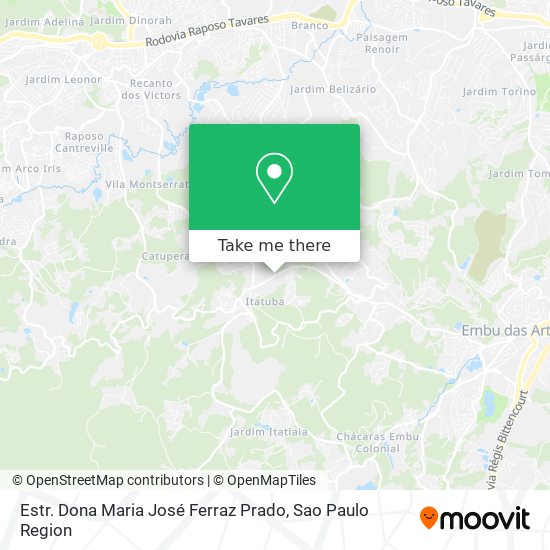 Estr. Dona Maria José Ferraz Prado map