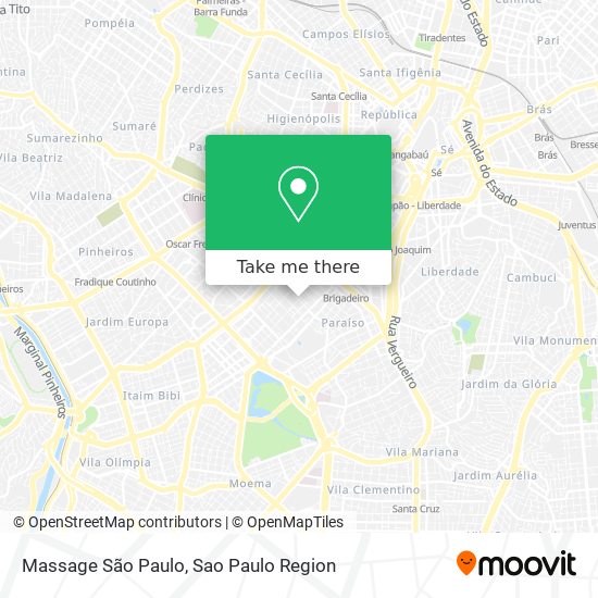 Mapa Massage São Paulo