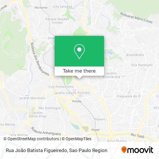 Rua João Batista Figueiredo map