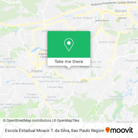 Escola Estadual Moacir T. da Silva map