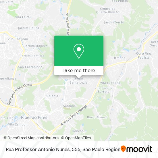 Rua Professor Antônio Nunes, 555 map