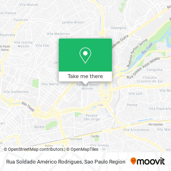 Rua Soldado Américo Rodrigues map