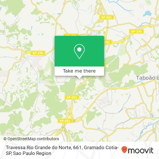 Travessa Rio Grande do Norte, 661, Gramado Cotia-SP map
