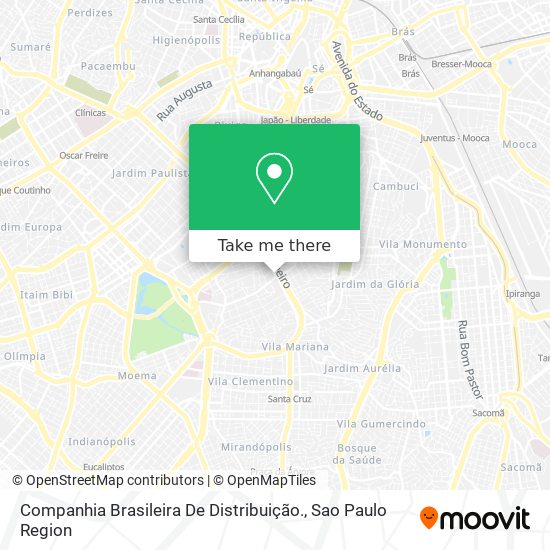 Mapa Companhia Brasileira De Distribuição.