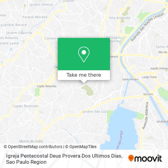 Igreja Pentecostal Deus Provera Dos Ultimos Dias map