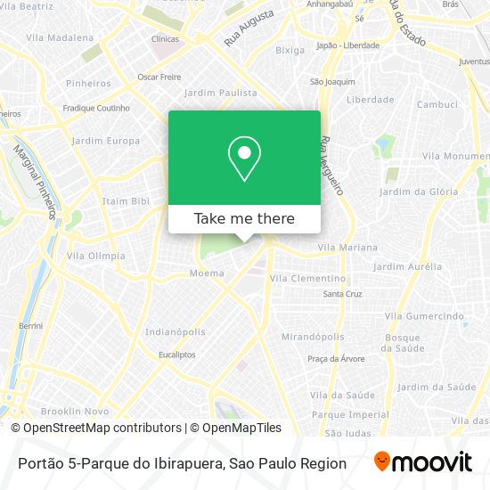 Portão 5-Parque do Ibirapuera map