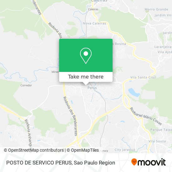 POSTO DE SERVICO PERUS map