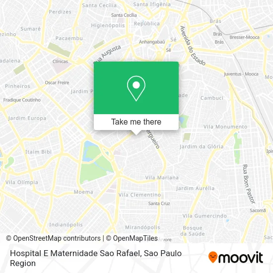 Hospital E Maternidade Sao Rafael map