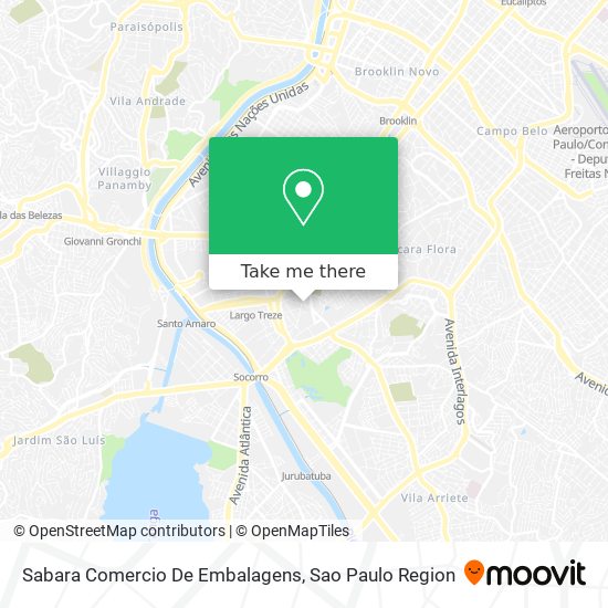 Mapa Sabara Comercio De Embalagens