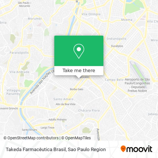 Takeda Farmacêutica Brasil map