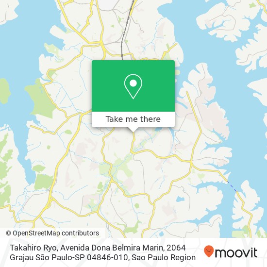 Mapa Takahiro Ryo, Avenida Dona Belmira Marin, 2064 Grajau São Paulo-SP 04846-010