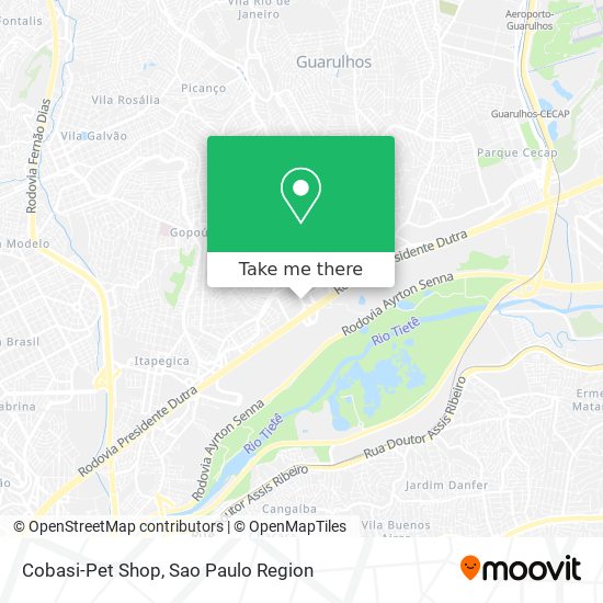 Mapa Cobasi-Pet Shop