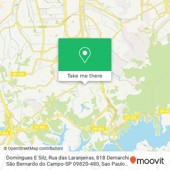 Mapa Domingues E Silz, Rua das Laranjeiras, 818 Demarchi São Bernardo do Campo-SP 09820-480