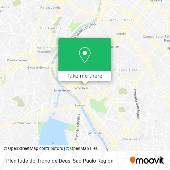 Plenitude do Trono de Deus map