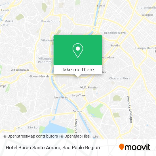 Hotel Barao Santo Amaro map