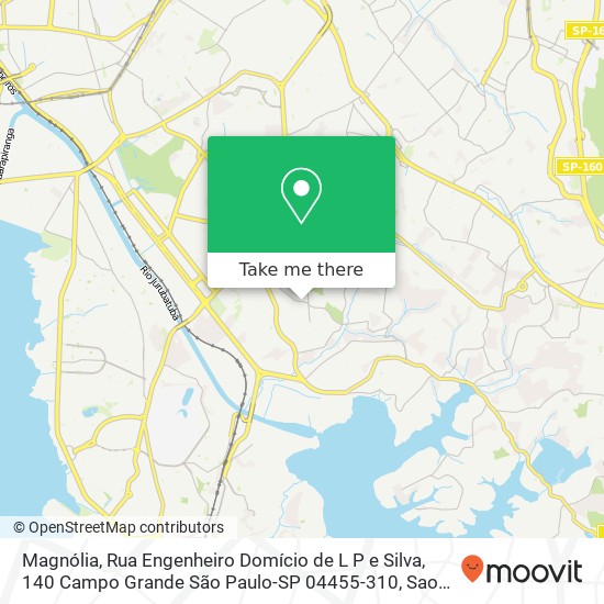 Mapa Magnólia, Rua Engenheiro Domício de L P e Silva, 140 Campo Grande São Paulo-SP 04455-310
