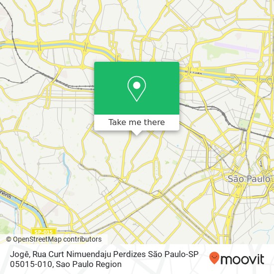 Jogê, Rua Curt Nimuendaju Perdizes São Paulo-SP 05015-010 map