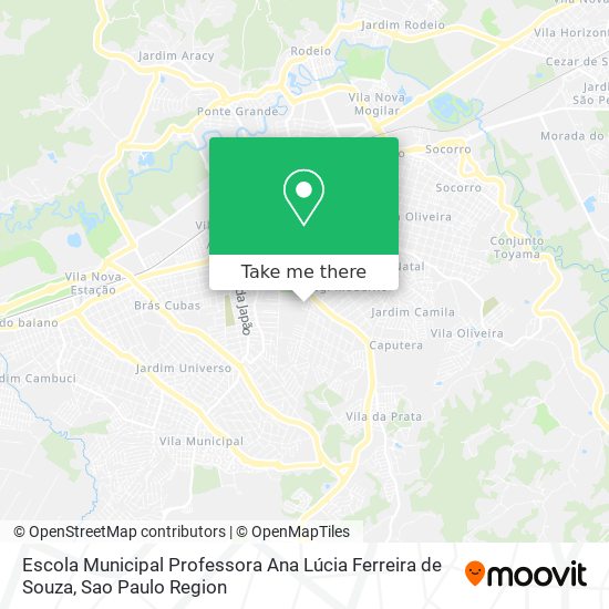 Mapa Escola Municipal Professora Ana Lúcia Ferreira de Souza