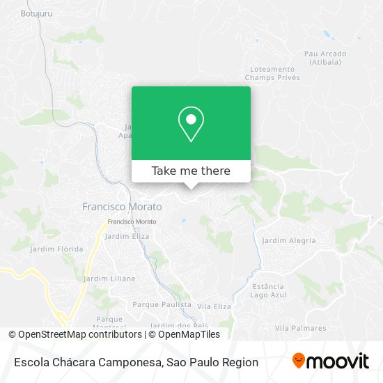 Mapa Escola Chácara Camponesa